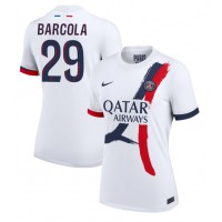 Camiseta Paris Saint-Germain Bradley Barcola #29 Visitante Equipación para mujer 2024-25 manga corta